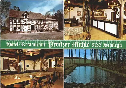 Proitze Hotel Restaurant Proizer Muehle  Kat. Schnega