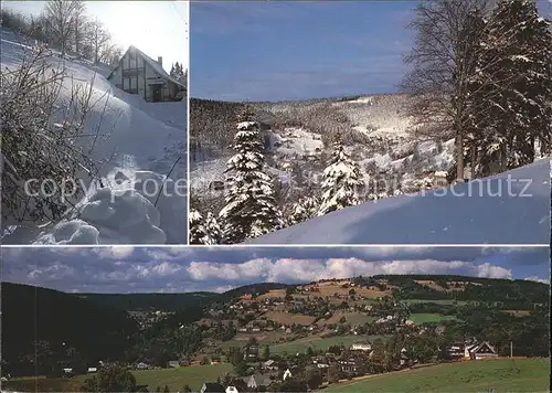 Klingenthal Vogtland Pension Meiwel Teilansicht Kat. Klingenthal Sachsen