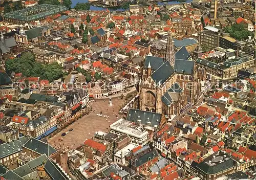 Haarlem Fliegeraufnahme Grote  of St. Bavokerk Kat. Haarlem