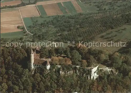 Teck Burg Teck Fliegeraufnahme Kat. Kirchheim unter Teck