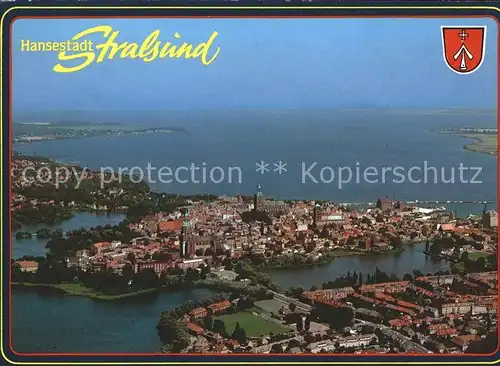 Stralsund Mecklenburg Vorpommern Fliegeraufnahme  Kat. Stralsund