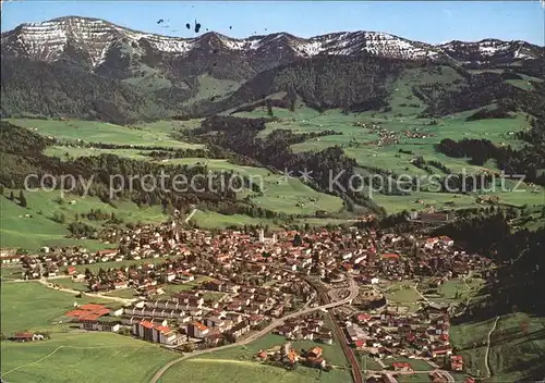 Oberstaufen Fliegeraufnahme Hochgrat Kat. Oberstaufen