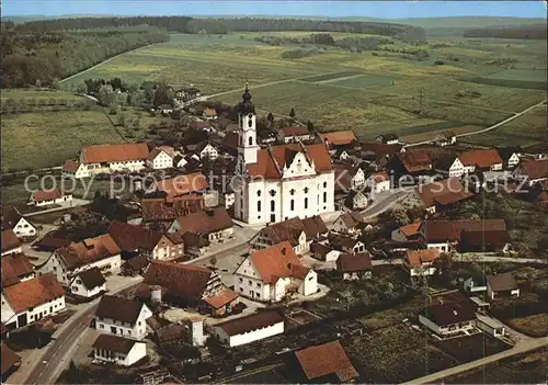 Bad Schussenried Fliegeraufnahme Wallfahrtskirche Steinhausen  Kat. Bad Schussenried