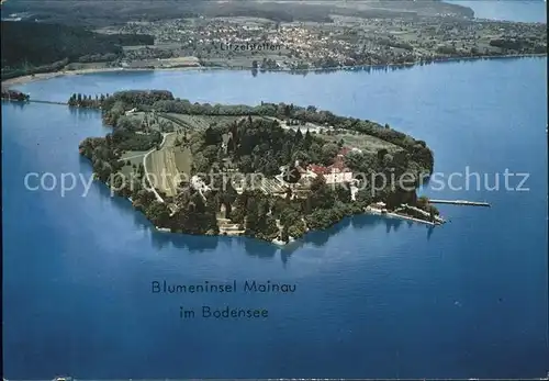 Mainau Fliegeraufnahme ueberlinger See Litzelstetten Kat. Konstanz