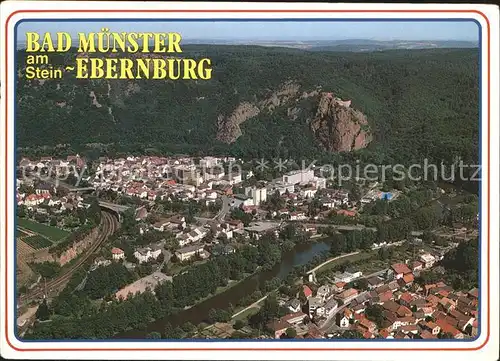 Bad Muenster Stein Ebernburg Fliegeraufnahme  / Bad Muenster am Stein-Ebernburg /Bad Kreuznach LKR