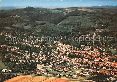 Bad Sachsa Harz Fliegeraufnahme Teilansicht Kat. Bad Sachsa