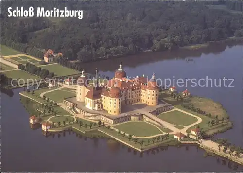 Moritzburg Sachsen Schloss Fliegeraufnahme Kat. Moritzburg Dresden