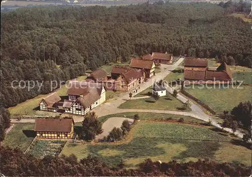 Kommern Mechernich Fliegeraufnahme Rheinisches Freilichtmuseum Blick Baugruppe Eifel Koeln Bonner Bucht Kat. Mechernich