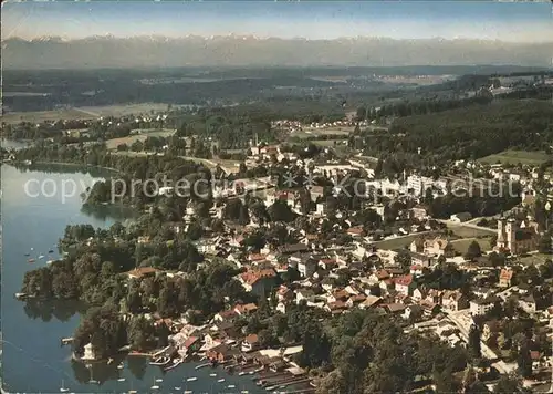 Tutzing Fliegeraufnahme Starnberger See Kat. Tutzing