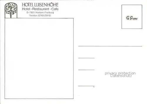 Horben Breisgau Hotel Luisenhoehe Kat. Horben