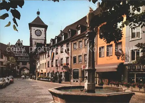 Freiburg Breisgau Oberlinden Brunnen Kat. Freiburg im Breisgau