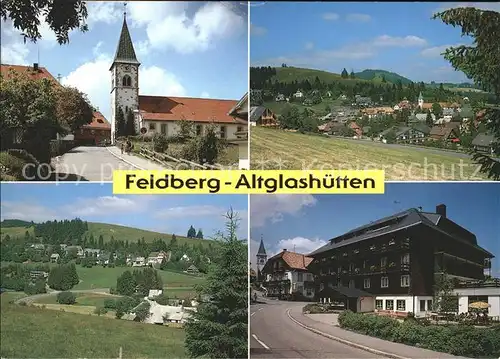Altglashuetten Kirche Teilansichten Kat. Feldberg (Schwarzwald)