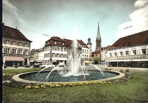 Emmendingen Marktplatz Brunnen Kat. Emmendingen