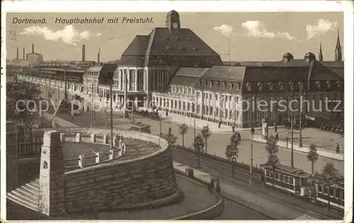 Dortmund Hauptbahnhof Freistuhl Strassenbahn Kat. Dortmund