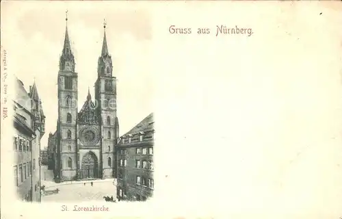 Nuernberg St. Lorenzkirche  Kat. Nuernberg