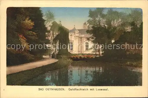 Bad Oeynhausen Goldfischteich Lesesaal Kat. Bad Oeynhausen