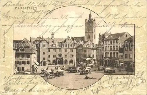 Darmstadt Marktplatz Kat. Darmstadt