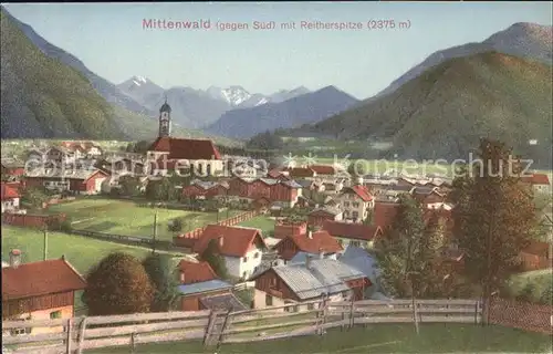 Mittenwald Bayern Reitherspitze Kat. Mittenwald