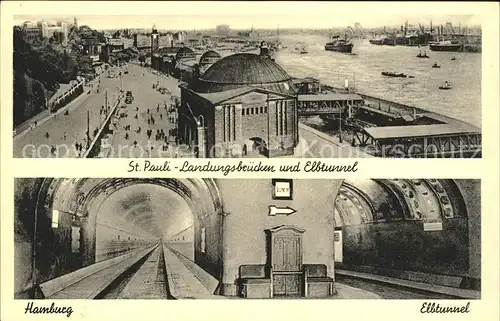 Hamburg Elbtunnel St. Pauli Landungsbruecken Kat. Hamburg