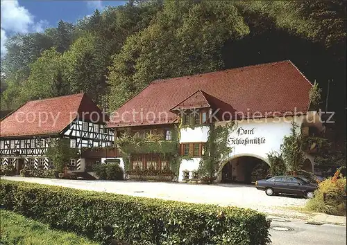 Glottertal Schwarzwaldgasthof Hotel Schlossmuehle Kat. Glottertal Schwarzwald