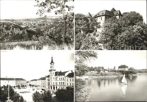 Oelsnitz Vogtland Schloss Voigtsberg Markt Rathaus Talsperre Pirk Jugendherberge Kat. Oelsnitz Vogtland