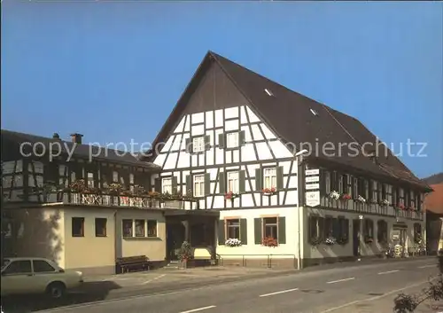 Fischerbach Gasthaus Pension Zum Ochsen Kat. Fischerbach Kinzigtal