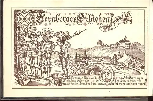 Hornberg Schwarzwald Hornberger Schiessen 1564  Kat. Hornberg