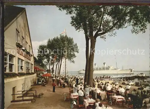 Wedel Pinneberg Faehrhaus Schulau Schiffsbegruessung Willkomm Hoeft Kat. Wedel