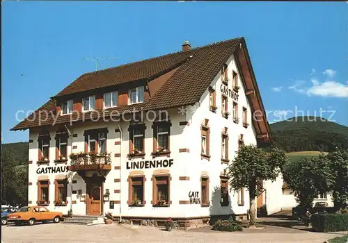 Winden Elztal Gasthaus Lindenhof  Kat. Winden im Elztal