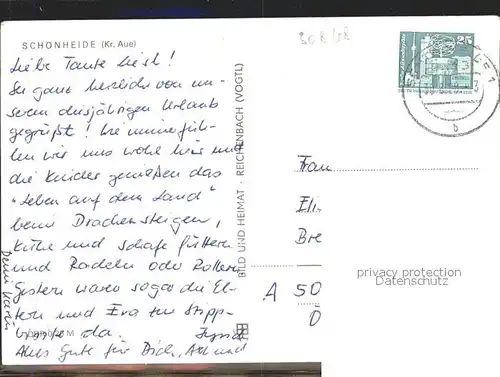 Schoenheide Erzgebirge Oberdorf Stausee  Kat. Schoenheide Erzgebirge