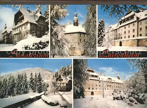 Marzell Sanatorium Friedrichsheim Luisenheim Kat. Malsburg Marzell