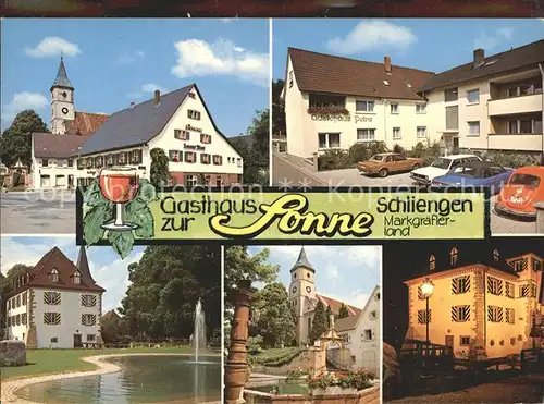 Schliengen Gasthaus zur Sonne Gaestehaus Petra Kat. Schliengen