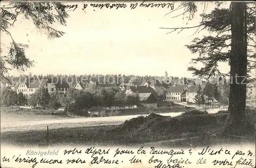 Koenigsfeld Schwarzwald Teilansicht Kat. Koenigsfeld im Schwarzwald