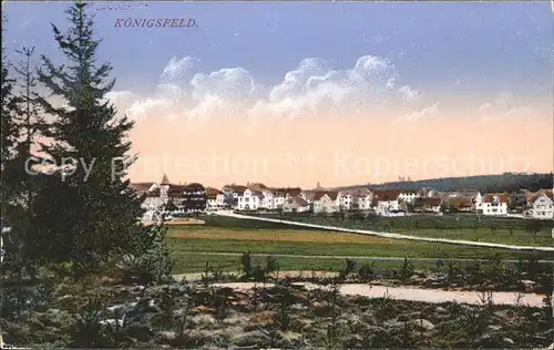 Koenigsfeld Schwarzwald Ortsansicht Kat. Koenigsfeld im Schwarzwald