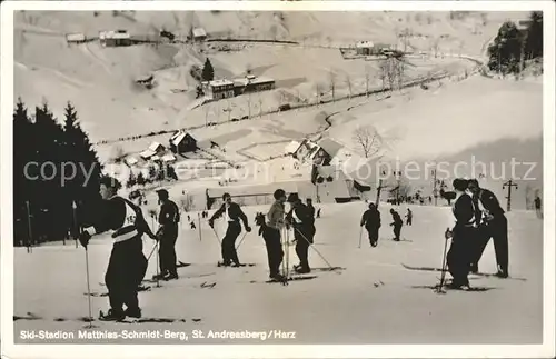 St Andreasberg Harz Skistadion Matthias Schmidt Berg Kat. Sankt Andreasberg