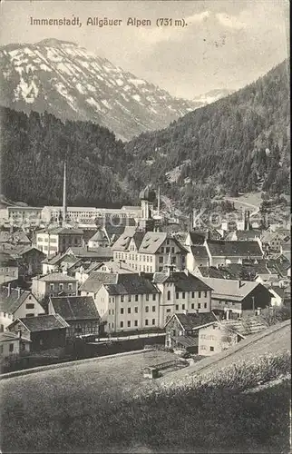 Immenstadt Allgaeu mit Allgaeuer Alpen Kat. Immenstadt i.Allgaeu