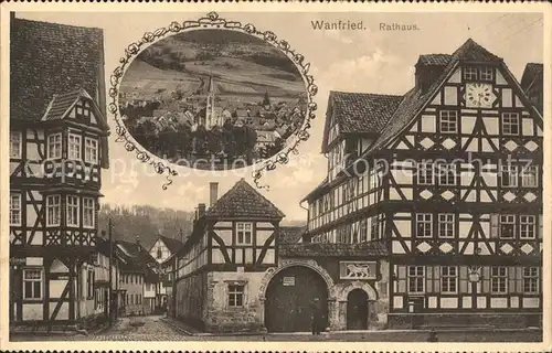 Wanfried Rathaus Kat. Wanfried