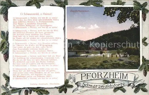 Pforzheim Kupferhammer Gedicht Kat. Pforzheim