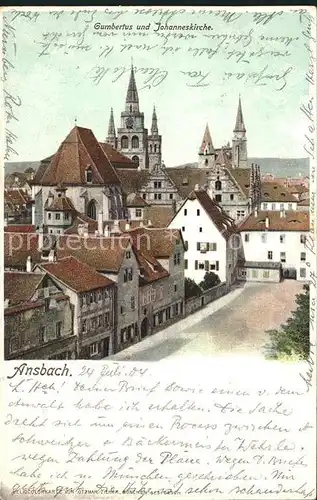 Ansbach Mittelfranken Gumbertus- und Johanneskirche / Ansbach /Ansbach LKR