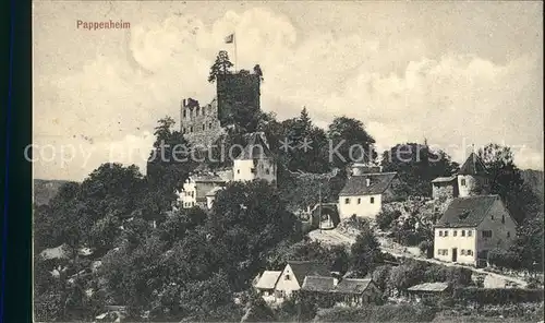 Pappenheim Mittelfranken Schloss Ruine Kat. Pappenheim