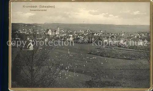 Krumbach Schwaben Gesamtansicht Kat. Krumbach (Schwaben)