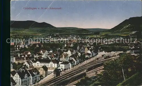 Geislingen Steige mit Altenstedt Panorama Kat. Geislingen an der Steige