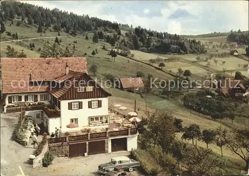 Brandmatt Schwarzwald Gasthof Pension Schwarzwaldperle Terrasse Kat. Sasbachwalden