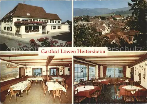 Heitersheim Gasthof Loewen Gastraeume Ortsblick Kat. Heitersheim