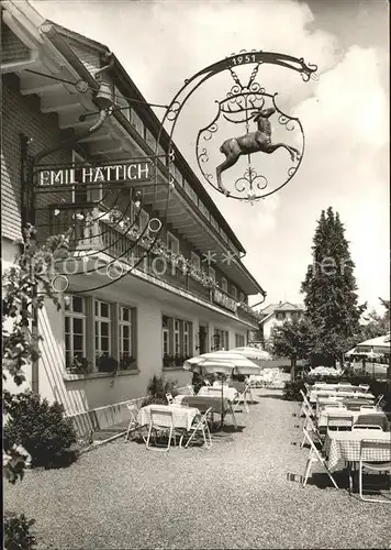 St Maergen Hotel Pension zum Hirschen Terrasse Kat. St. Maergen