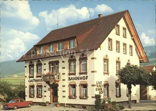 Oberwinden Elztal Gasthaus zum Bahnhof Kat. Winden im Elztal