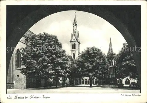 Freiburg Breisgau St Martin im Rathausbogen Kat. Freiburg im Breisgau