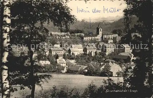 Gruenhainichen Erzgebirge Ortsblick / Gruenhainichen /Erzgebirgskreis LKR