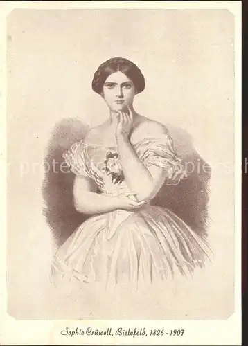 Bielefeld Sophie Cruewell 1826 bis 1907 Portrait Kat. Bielefeld