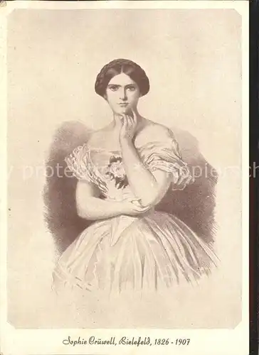 Bielefeld Sophie Cruewell 1826 bis 1907 Portrait Kat. Bielefeld